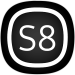 S8 Black AMOLED - Icon Pack